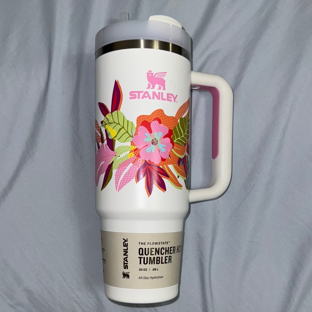 Stanley Mothers Day White and Pink Floral Mug for Dining